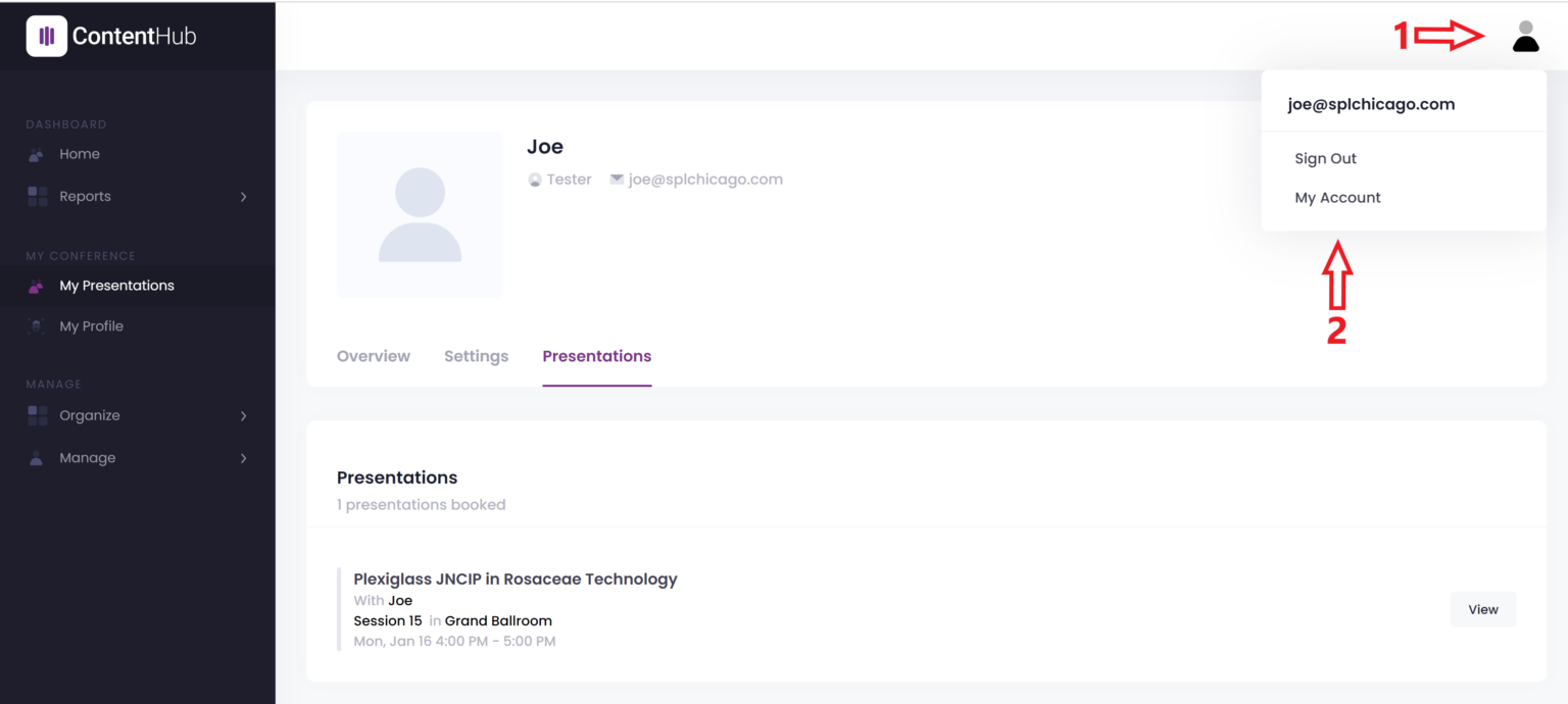 Password Change Step 1 & 2